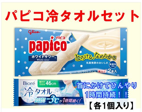 パピコと冷タオル.jpg
